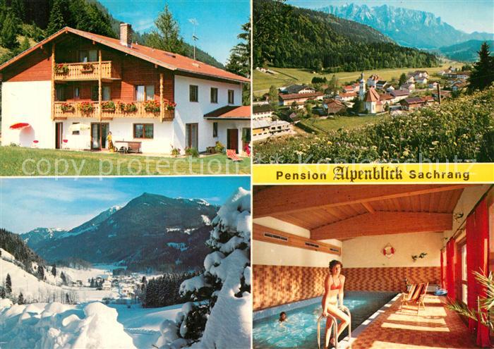 Sachrang Chiemgau Pension Alpenblick Panorama Hallenbad