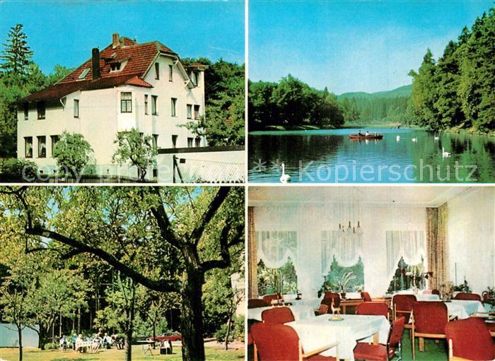Bad Sachsa Harz Haus Tanneck Schwanenteich Garten Gaststube