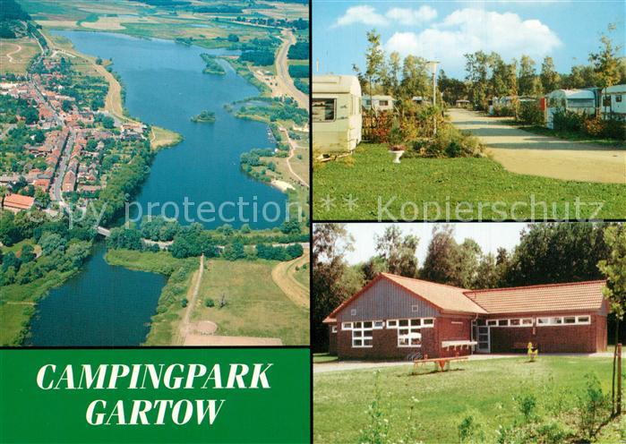 Gartow Elbe Fliegeraufnahme Campingpark Gartow