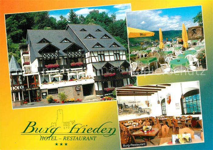 Beilstein Mosel Hotel Burgfrieden Terrasse Burgrestaurant