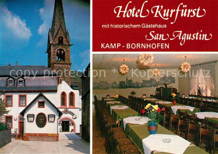 Kamp-Bornhofen Hotel Kurfuerst Speisesaal Kirche
