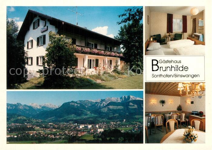 Sonthofen Oberallgaeu Gaestehaus Brunhilde Panorama