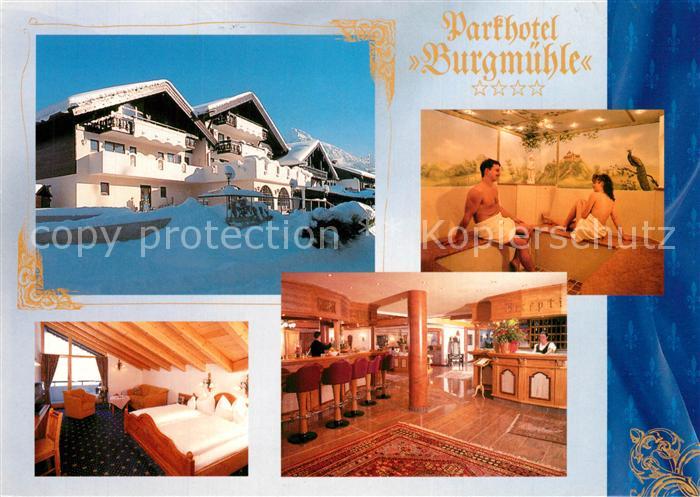 Fischen Allgaeu Parkhotel Burgmuehle Zimmer Bar Sauna