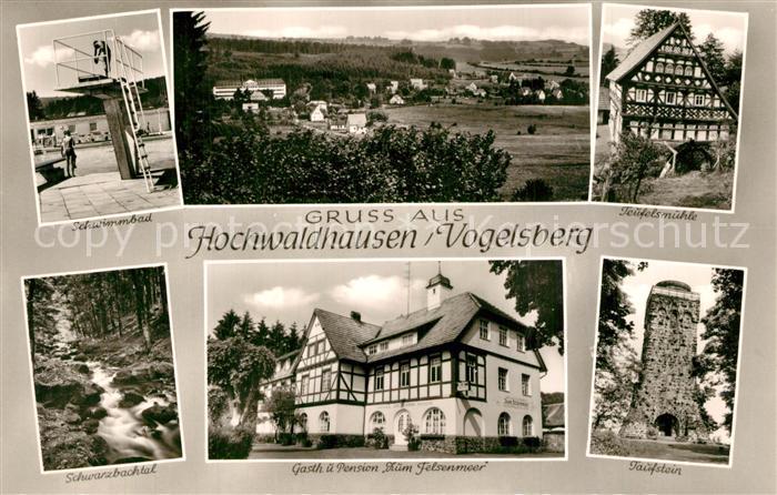 Hochwaldhausen Ilbeshausen Panorama Schwimmbad Schwarzbachtal Gasthaus Pension Z
