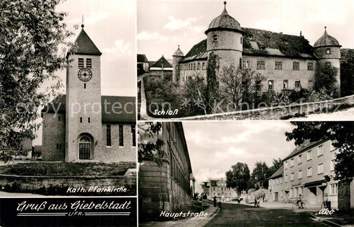 Giebelstadt Pfarrkirche Schloss Hauptstrasse