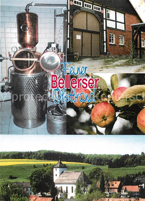 Bellersen Motiv mit Kirche Schnapsbrennerei