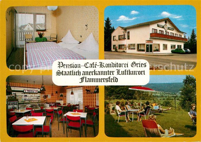 Flammersfeld Pension Cafe Konditorei Ewald Gries Garten Liegewiese