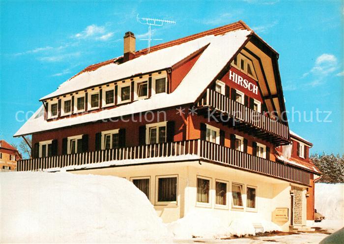 Kniebis Freudenstadt Waldpension Restaurant Hirsch Schwarzwald im Winter