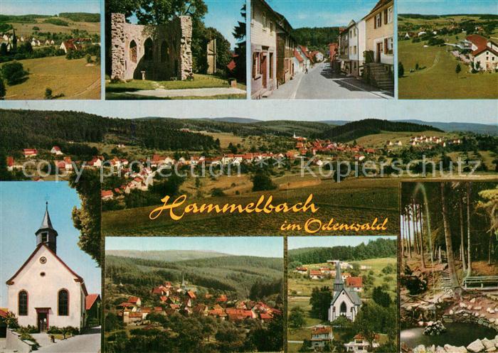 Hammelbach Teilansichten Motiv mit Kirche Panorama