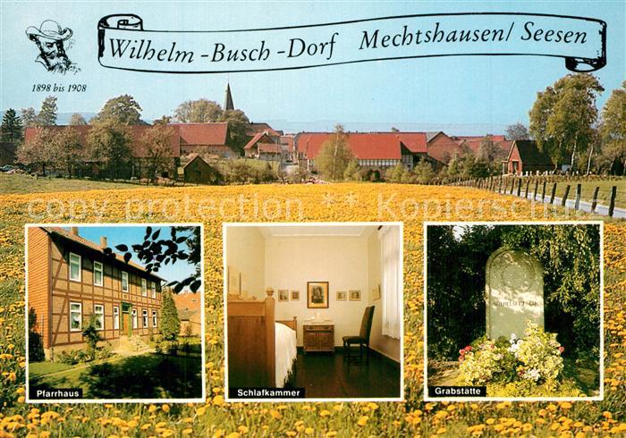 Mechtshausen Wilhelm Busch Dorf Pfarrhaus Schlafkammer Grabstaette