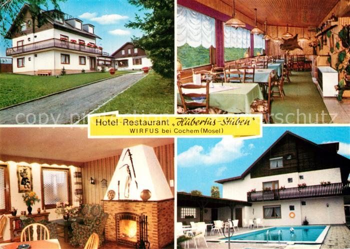 Wirfus Hotel Restaurant Hubertus Stuben Kaminzimmer Swimming Pool