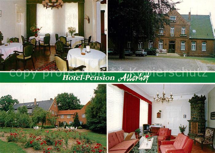 Bosse Rethem Hotel Pension Allerdhof Gastraum Garten