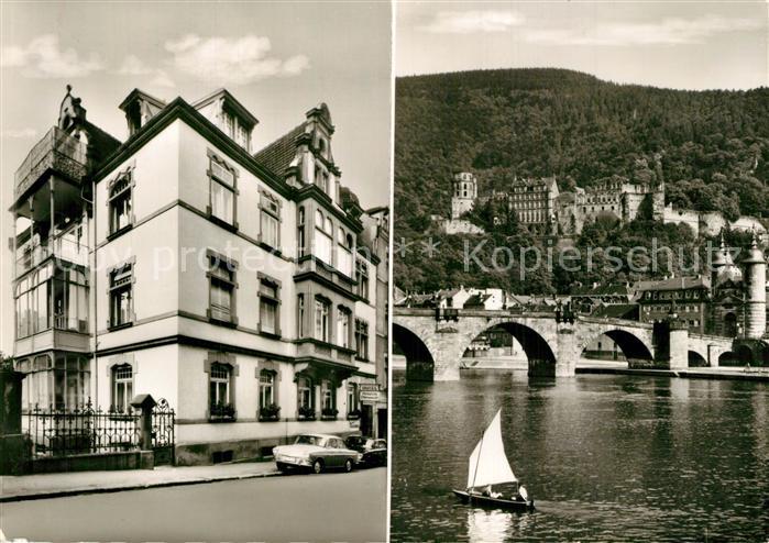 Heidelberg Neckar Pension Odenwald Neckarbruecke Schloss
