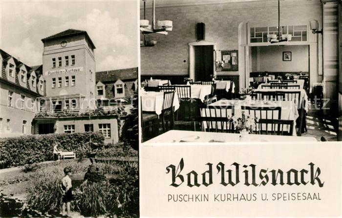 Bad Wilsnack Puschkin Kurhaus und Speisesaal