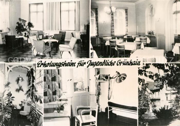 Gruenhain Erzgebirge Erholungsheim fuer Jugendliche Innenansichten