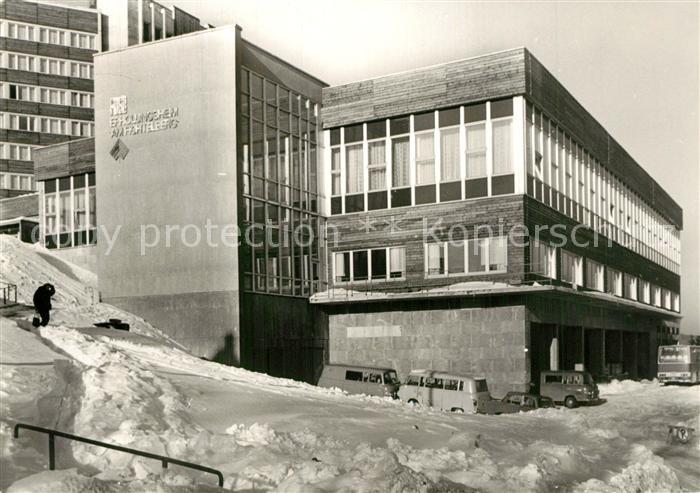 Oberwiesenthal Erzgebirge FDGB Erholungsheim Am Fichtelberg im Winter