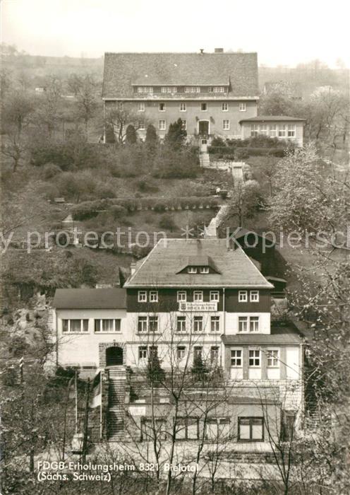 Bielatal FDGB Erholungsheim Saechsische Schweiz