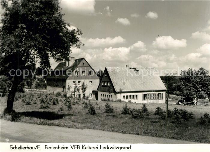 Schellerhau Ferienheim VEB Kelterei Lockwitzgrund Handabzug