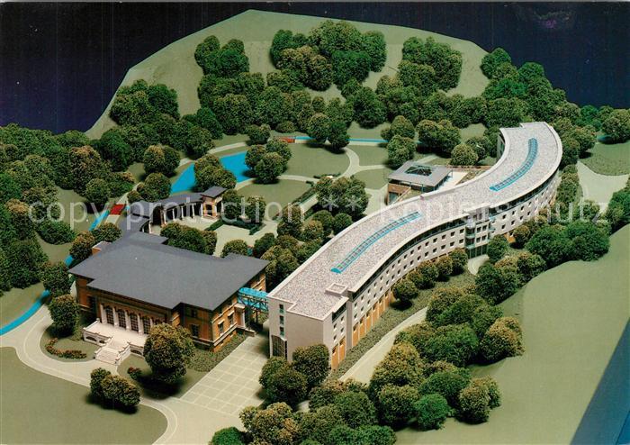 Bad Freienwalde Fachklinik Moorbad Modell Illustration aus der Vogelperspektive