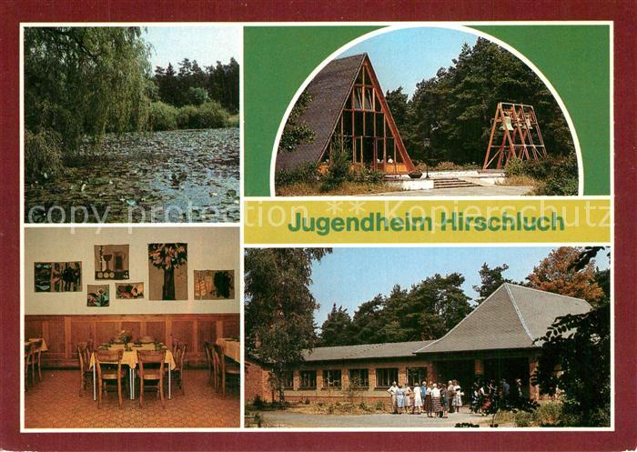 Storkow Mark Jugendheim Hirschluch Weiher Kapelle Speiseraum Haus der Begegnung