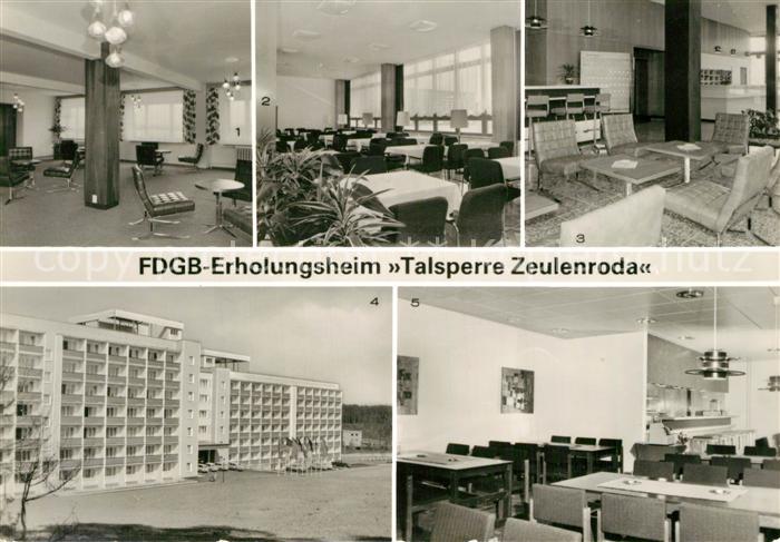 Zeulenroda-Triebes FDGB Erholungsheim Talsperre Zeulenroda Klubraum Restaurant E