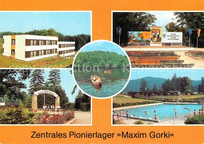 Wilhelmsthal Eisenach Zentrales Pionierlager Maxim Gorki Bettenahsu See Freilich
