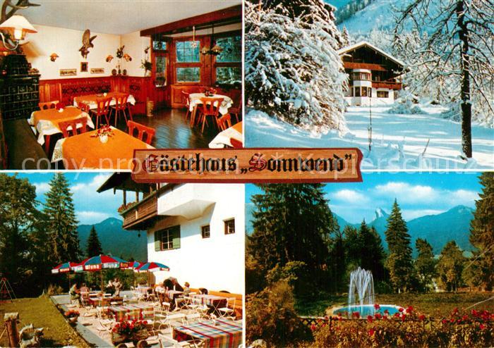 Kreuth Tegernsee Gaestehaus Sonnwend Terrasse Alpenblick Winterlandschaft