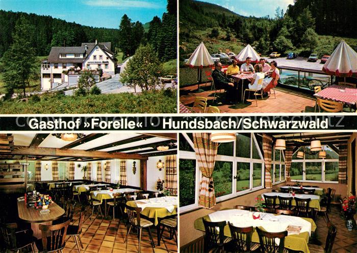 Hundsbach Forbach Gasthof Pension Forelle Terrasse im Schwarzwald