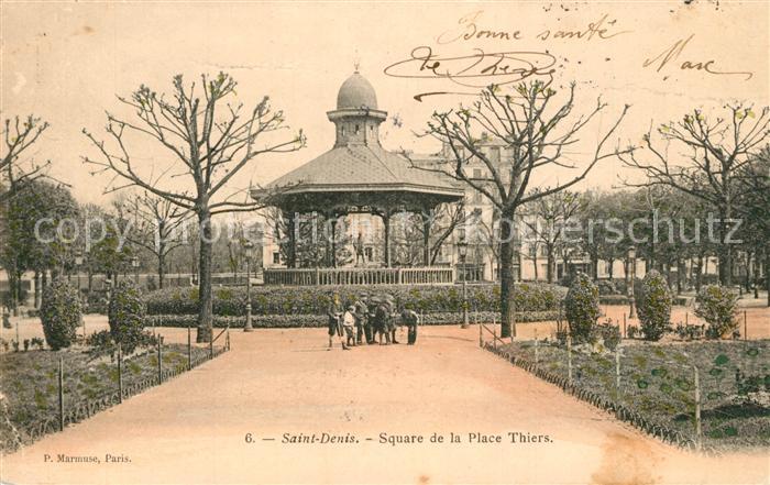 Saint-Denis Seine Squere de la Place Thiers