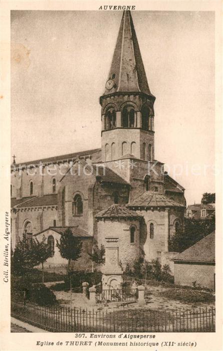 Aigueperse Puy-de-Dome Eglise de Thuret