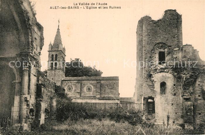 Alet-les-Bains Eglise et les Ruines