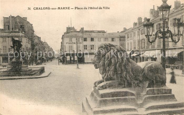 Chalons-en-Champagne Marne Place de l’Hotel de Ville