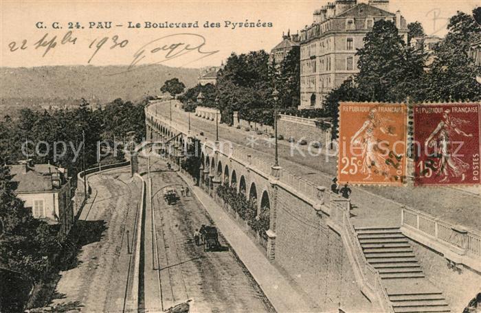 Pau 64 Le Boulevard des Pyrenees