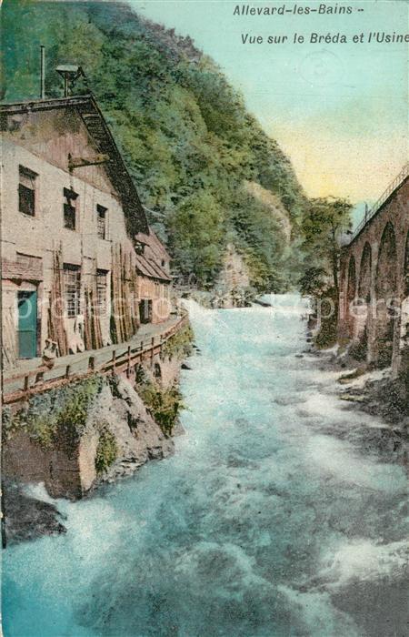 Allevard les Bains Isere Vue sur le Breda et l'Usine
