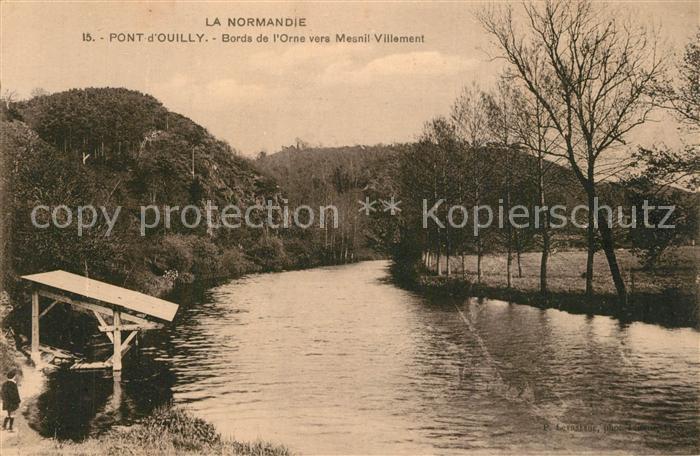 Pont-d Ouilly Bords de l’Orne vers Mesnil Villement