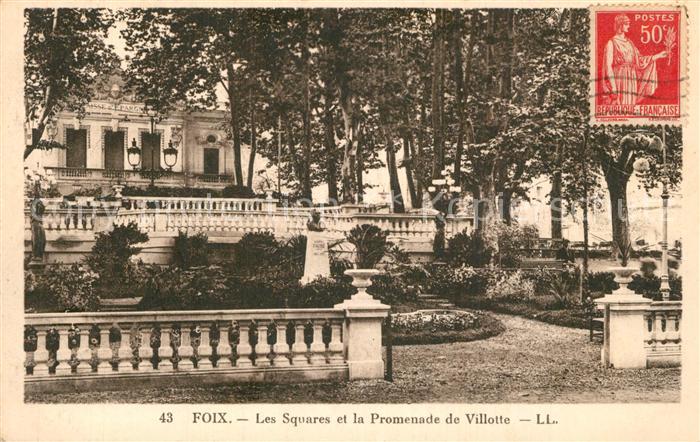 Foix Les Squares et la Promenade de Villotte