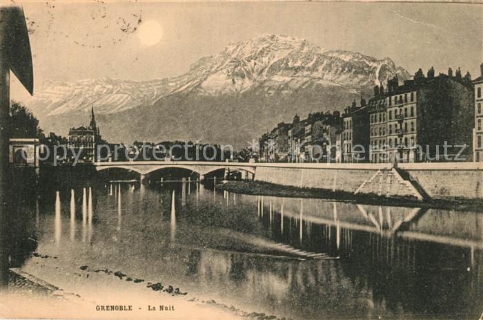 Grenoble La Nuit Le Pont