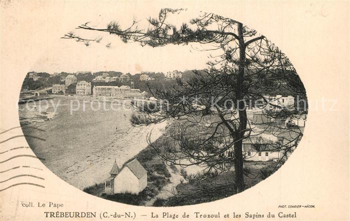 Trebeurden La Plage de Trozoul et les Sapins du Castel