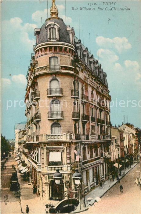 Vichy Allier Rue Wilson et Ru G Clemenceau