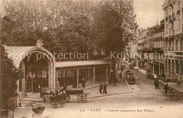 Vichy Allier Galeries couvertes et Rue Wilson