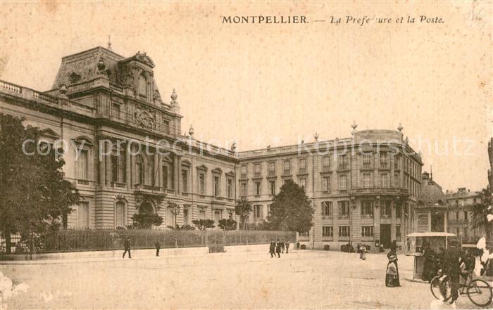 Montpellier Herault La Prefecture et la Poste