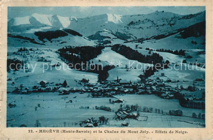 Megeve et la Chaine du Mont Joly Effets de Neige