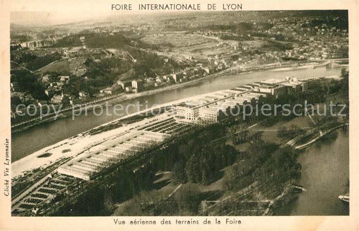Lyon France Vue aerienne des terrains de la Foire