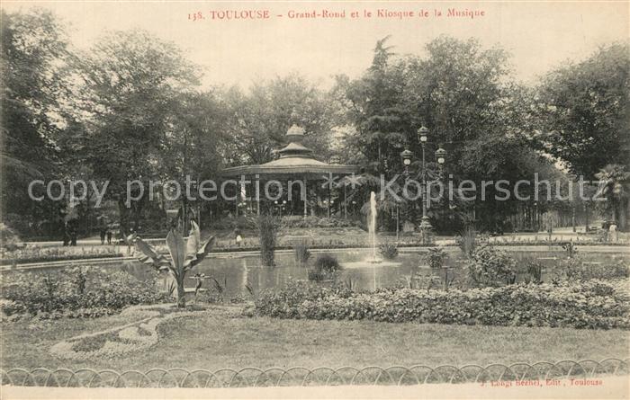 Toulouse Haute-Garonne Grand Rond et le Kiosque de la Musique