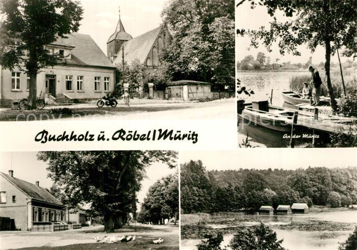 Buchholz Roebel Kirche Mueritzpartie Dorfmotiv