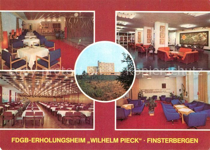 Finsterbergen FDGB Erholungsheim Wilhelm Pieck Tanzbar Empfangshalle Speisesaal