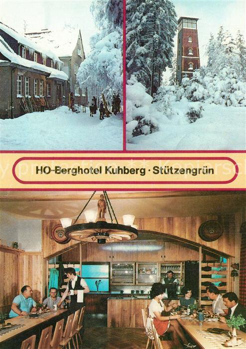 Stuetzengruen HO Berghotel Kuhberg Gaststube