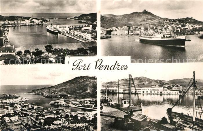 Port-Vendres Vue Generale Port Gare Maritime Courrier d Algérie Côte Vermeille
