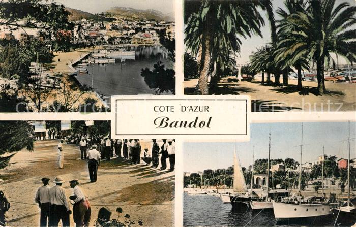 Bandol Port Promenade Jeu de Boule Côte d Azur