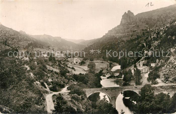 Saint-Jean-du-Bruel Panorama Vallee de la Dourbie Pont des
